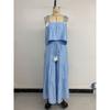 Summer Fresh Style Solid Color Cami Top + Wide Leg Pants Two Piece Set Outfit