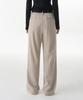 MUSINSA STANDARD WOMAN Women'S Low-Waist Deep Tuck Wide Hidden Banding Slacks [Warm Sand]