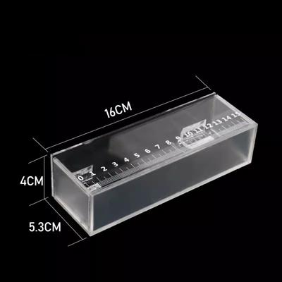 Portable Transparent Fish Viewing Box Mini Micro Landscape Desktop Goldfish Bowl Dustproof Rectangle Fish Breeding Tanks Snails