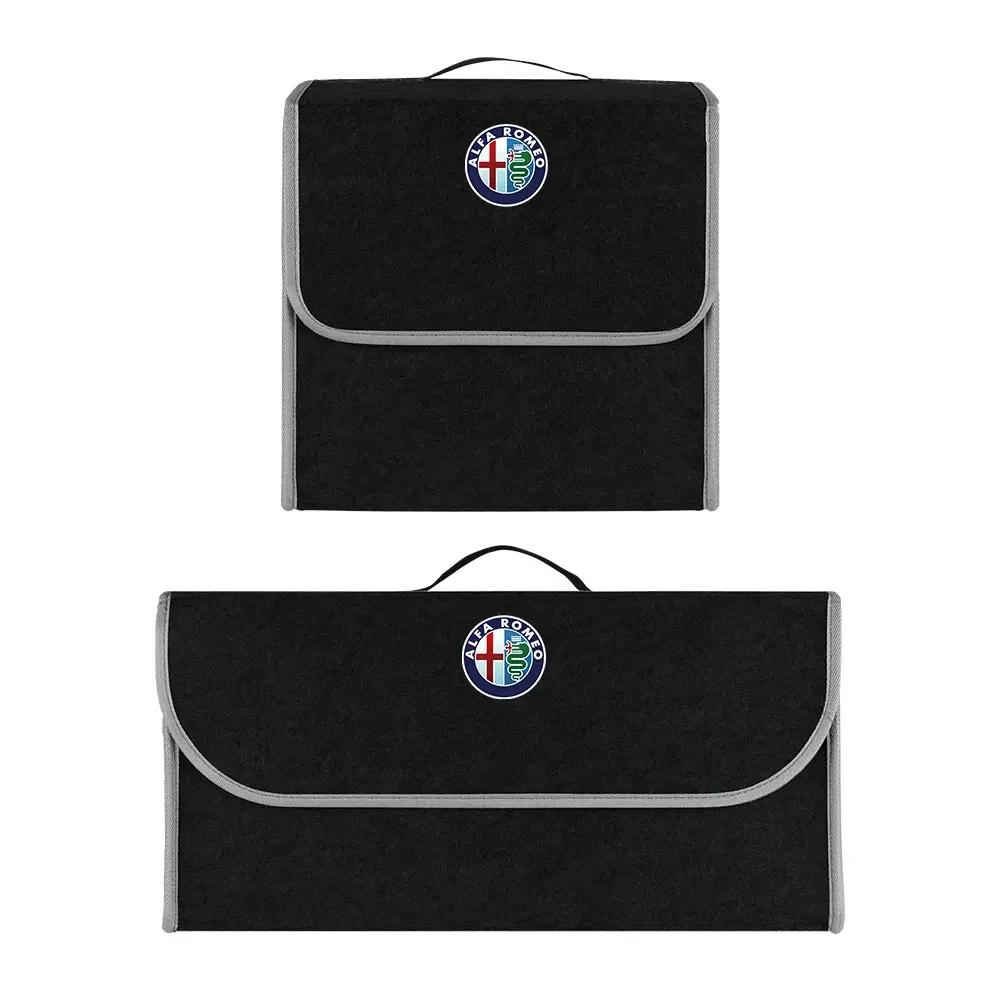 WAJDS1 Car Stickers For Alfa Romeo Car Storage Bag Folding Travel Tidying Box Trunk Tools Case For Alfa Romeo Giulietta 147 Giulia Spid