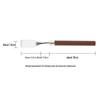 Wood Handle Plastic Palette Knife for Oil and Gouache Painting