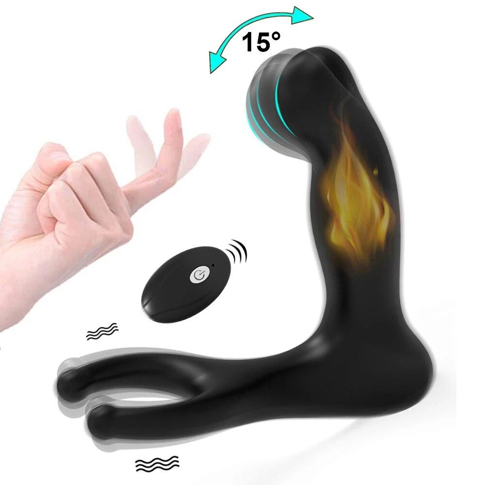Male Prostate Massage Vibrator Anal Plug Sex Toys For Men Wireless Control Silicone Delay Ejaculation Stimulator Butt Plug