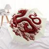 1pc Dragon Clouds Automatic Open/Close Umbrella with Windproof, Functional Design, 8-Rib Sturdy Canopy
