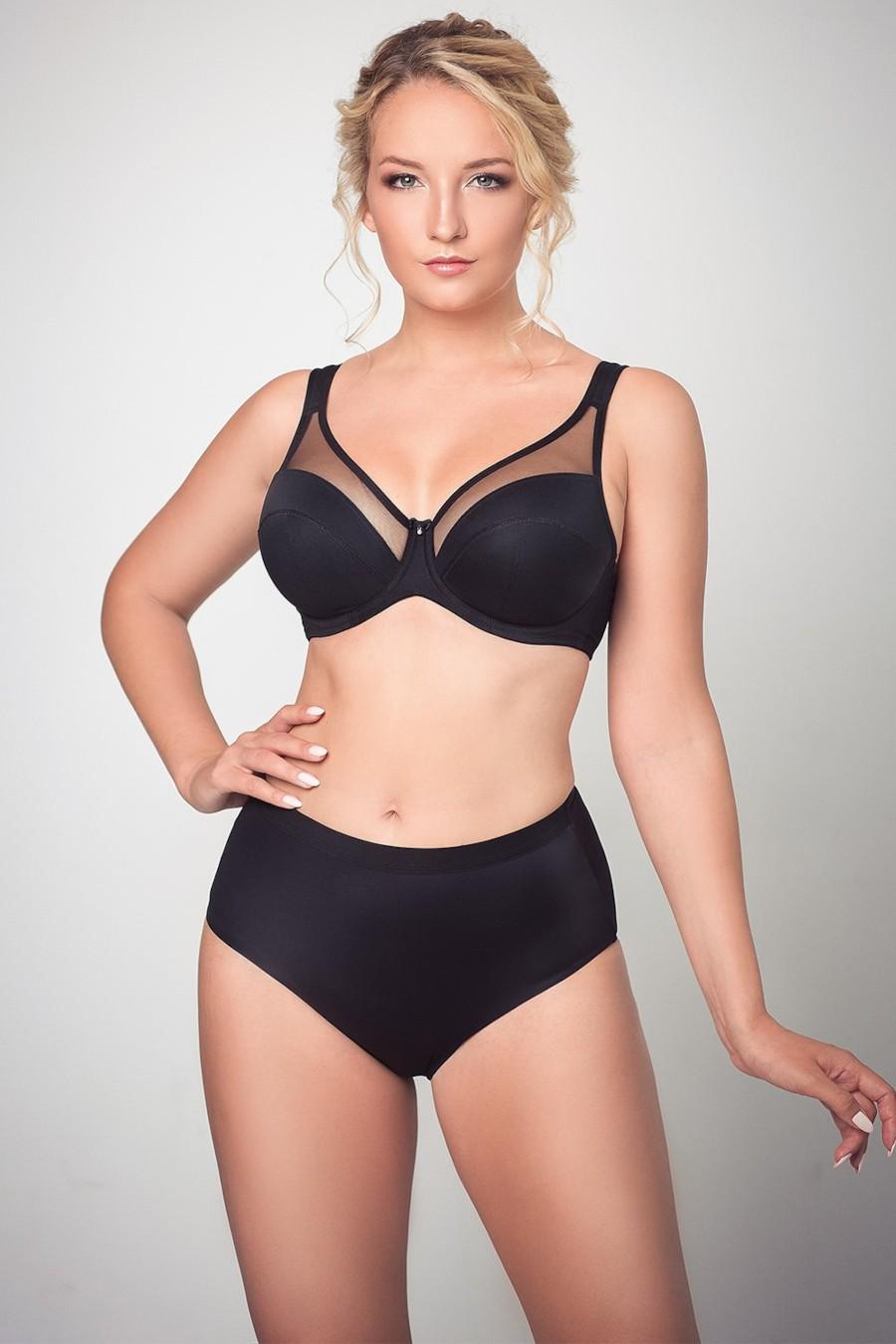 

Бюстгальтер з м якою чашкою ZeBra (67848) 75C прозорий колір чорний