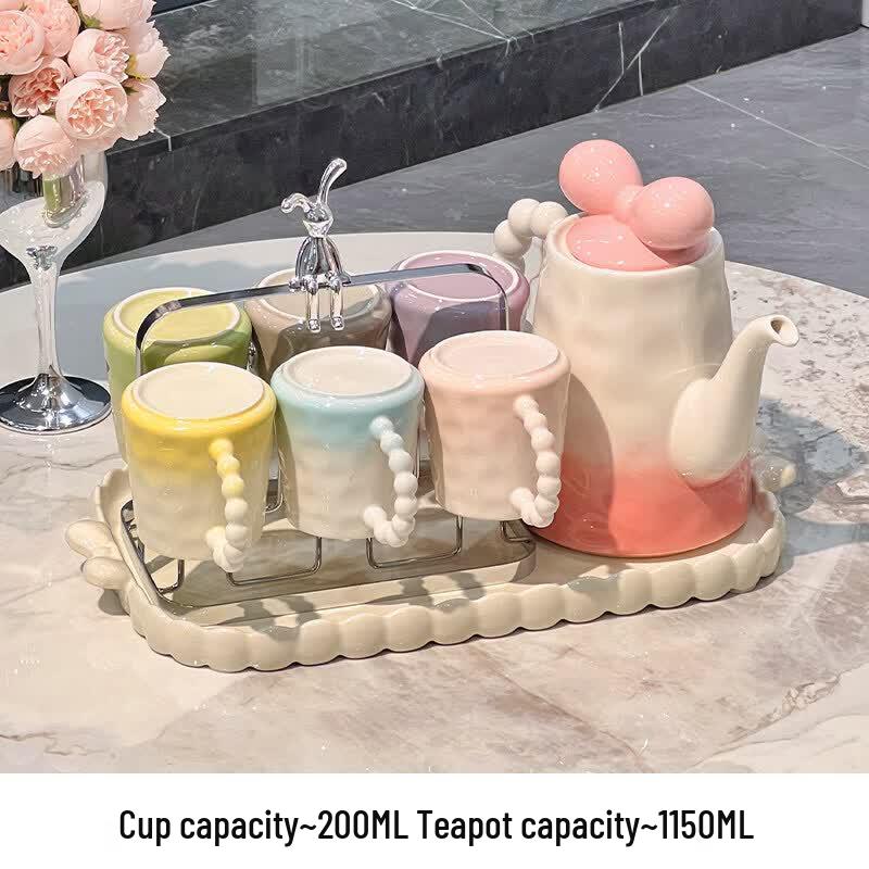 Nordic Cream Style Ceramic Tea Set