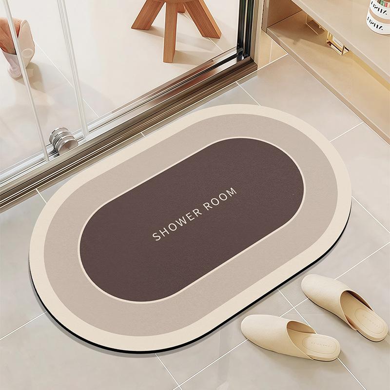 

Nordic Wind Diatom Mud Floor Mat Bathroom Dirt-Resistant And Easy To Take Care Of Quick-Drying Floor Mat Shower Room Non-Slip Absorbent Wear-Resistant 50*80cm