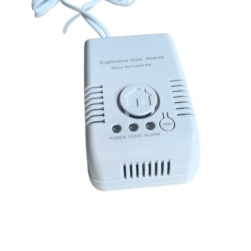 EU/US Plug Gas Leak Alarm Detector with DN15 Copper Valve | Natural Gas LPG Methane Sensor with Auto Shut Off