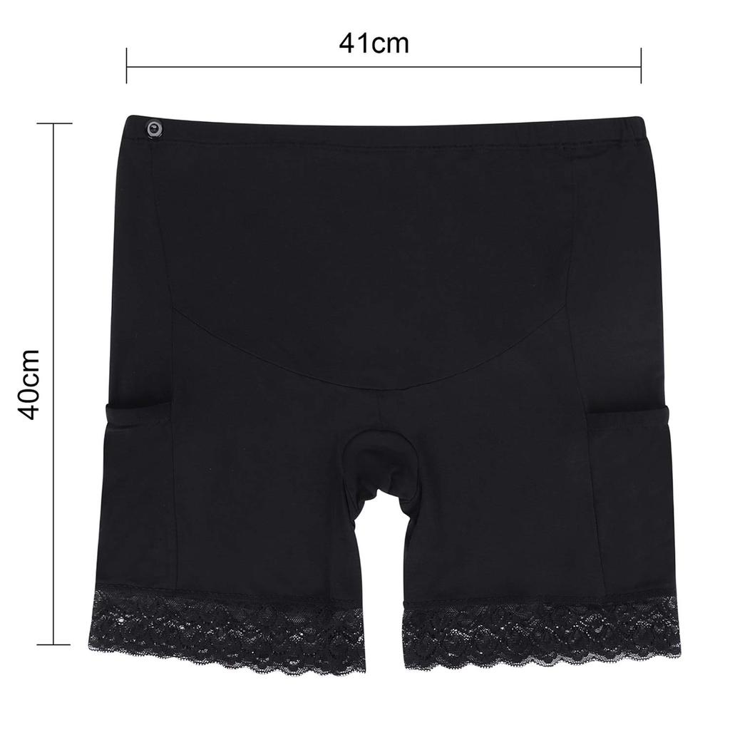LONTG Maternity Long Supports the Lifts the Maternity Solid Highly Soft Cute Lace Adjustable and Black Underwear, Pettipants, Panties, Tummy, Butt,