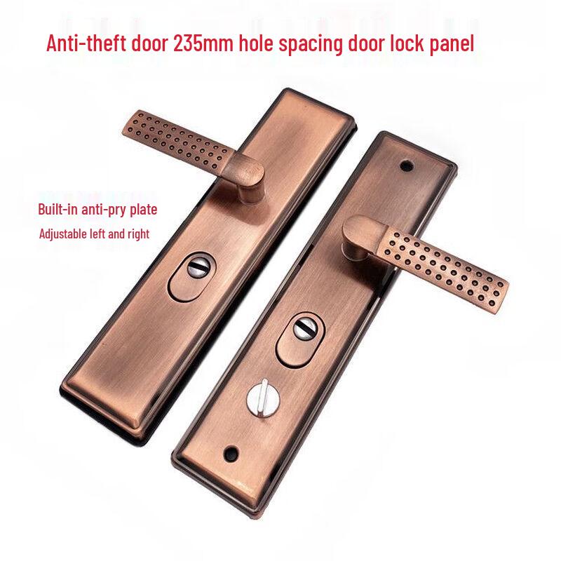 Security Door Lock Panel with Aluminum Handle