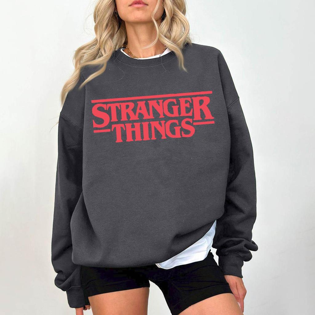 Women's Fashionable And Casual Long Sleeve Round Neck Printed Sweatshirt