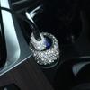 5V 2.1A Dual USB Fast Car Charger 2 USB Port Aluminum Alloy Charging Adapter - Crystal Rhinestone Car Charger