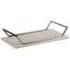 Light Luxury Model Room Sales Office High Handle Tray Ornaments Study Room Dining Room Bedroom Art Crocodile Pattern Leather Accessories