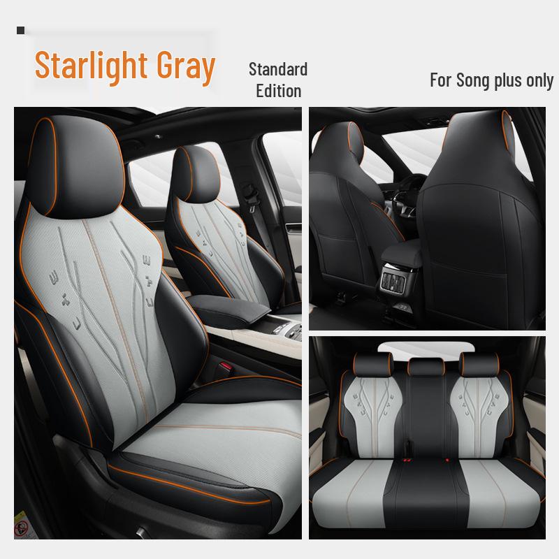 BYD Song Plus DMI Custom Leather Car Seat Cover, Full Wrap, Universal Fit for All Seasons, 5-Seater.