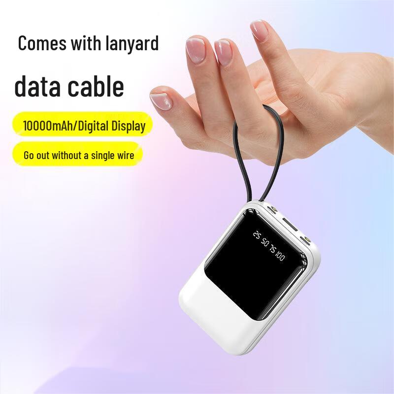 Dragon Watch Mini Portable Power Bank with Built-in Cables