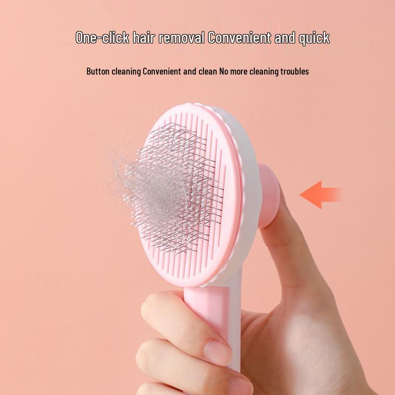 Self-Cleaning Pet Massage Comb for Hair Removal