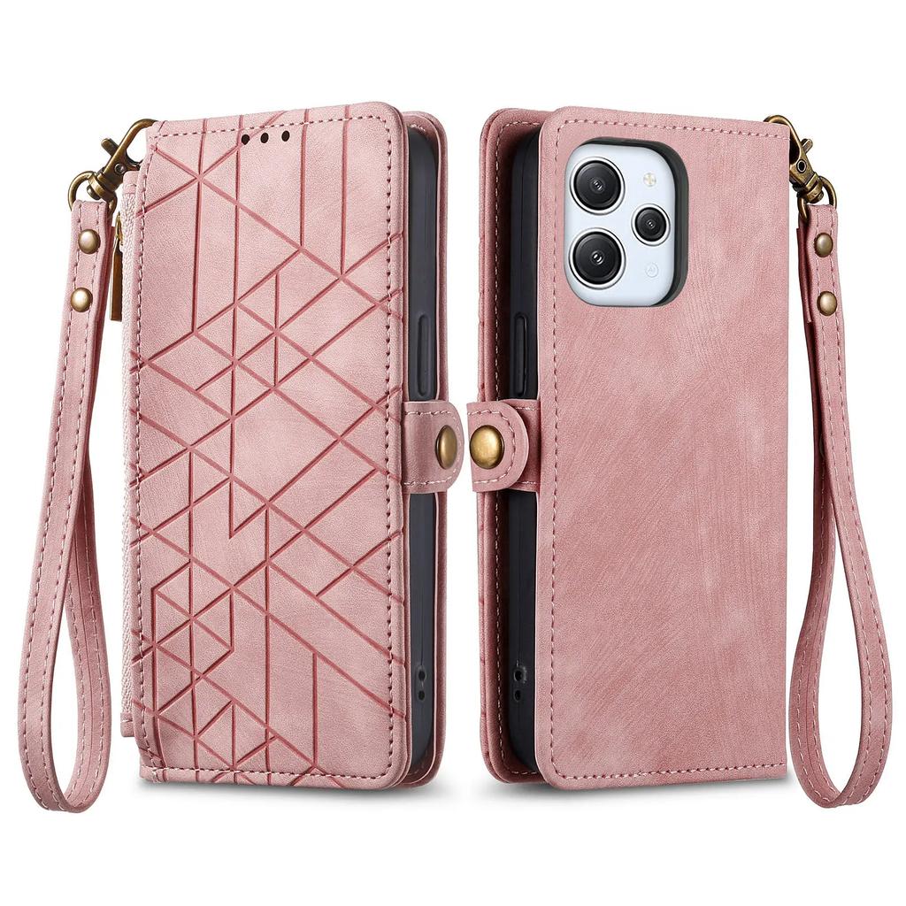 Crossbody Zipper Wallet Card Solt Bag Case For XiaoMi RedMi Note 12 Pro Plus 11S 10 10S 12T 13 Ultra Lanyard Leather Strap Cover