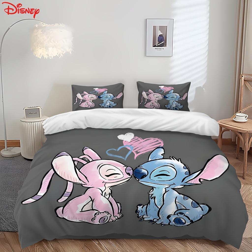 

Постільна білизна з принтом Стіча для спальні комплект підковдра Різдвяні подарунки Комфорт Мультфільм З наволочкою дитяча підходить і для дорослих 180*220cm 3pcs