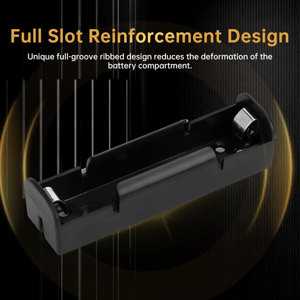18650/21700 Battery Case 1/2/3/4 Section Battery Holder PC+ABS Fireproof Material DIY Power Bank Accessory Box Contains Shrapnel