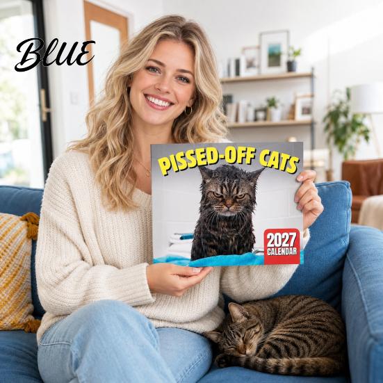 Office Wall Calendar 2027 Funny Calendar January Photos 2027 with Cat - December Monthly Planner