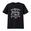 Cute Floral Greatest Blessings Call Me Gramma Quote Print Casual T Shirt Vintage Washed Versatile Stylish Fashion Graphic