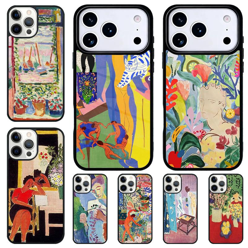 Henri Matisse Art Painting soft Phone Case for iPhone 17 Air 16 15 11 12 14 13 Pro Max Shockproof Cover