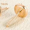 1 Pair Women Ear Studs Retro Geometric Shape Amber Smooth Lightweight Ear Jewelry Lady Prom Cocktail Party Stud Earrings