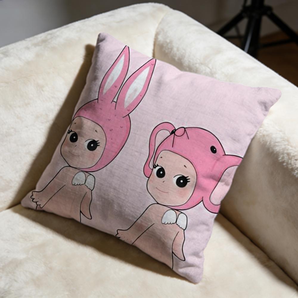 Hot SSonny Angeliou Cushion Cover Soft Decorative Pillow Case Suitable for Bedroom Sofa Car Travel Use