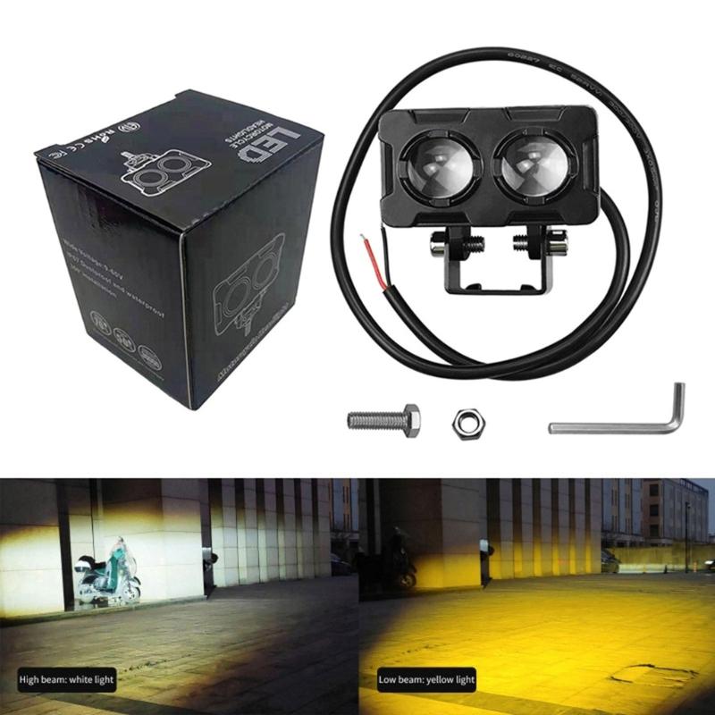 Motorcycle Mini Driving Light Headlight Universal Scooters Auxiliary Spotlight