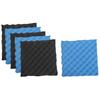 Classy-6 Pack Black + Blue / Charcoal Egg Crate Foam Acoustic Tiles Soundproofing Foam Panels Sound Insulation Soundproof Foam P