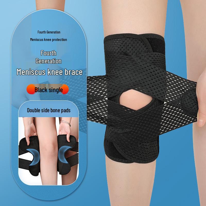 Adjustable Japanese Knee Pads for Cross-Border Sports: Meniscus Support, Patellar Strap, Ideal for Running and Basketball.