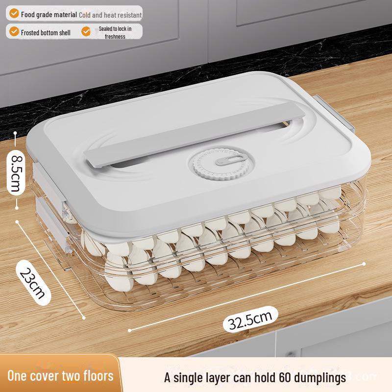 Knödel-Box: Lebensmittelechte Küchenaufbewahrung für Wontons und Tiefkühlprodukte