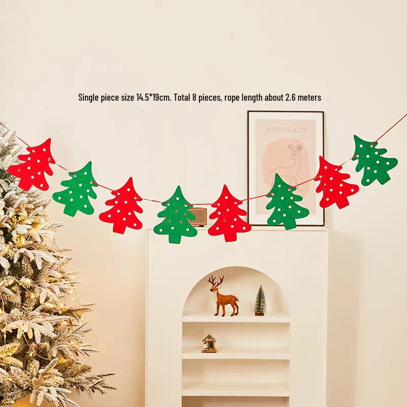 Felt Christmas Decoration Hanging Ornaments for Indoor Photo Props and Backgrounds