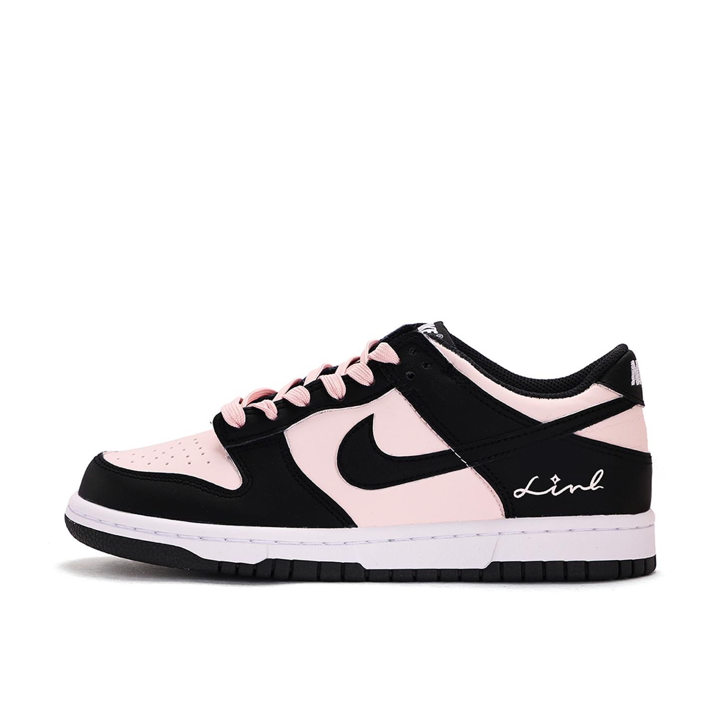 

Nike Dunk Cushioning Coverage Slip Resistant Low top Skateboard Shoes Women s Black Pink CW1590-100(Team59-) 38.5