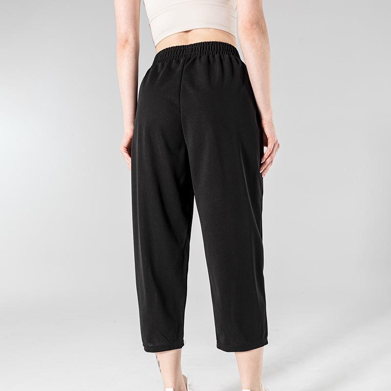 Women S Plus Size Straight Leg Thin 3 4 Length Casual Pants