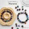 Harovo Glassperler 10mm Crack Beads Blandet 100g Beads Crafts Beads Deler Armbånd Tilbehør Delesett (Blandet farge)