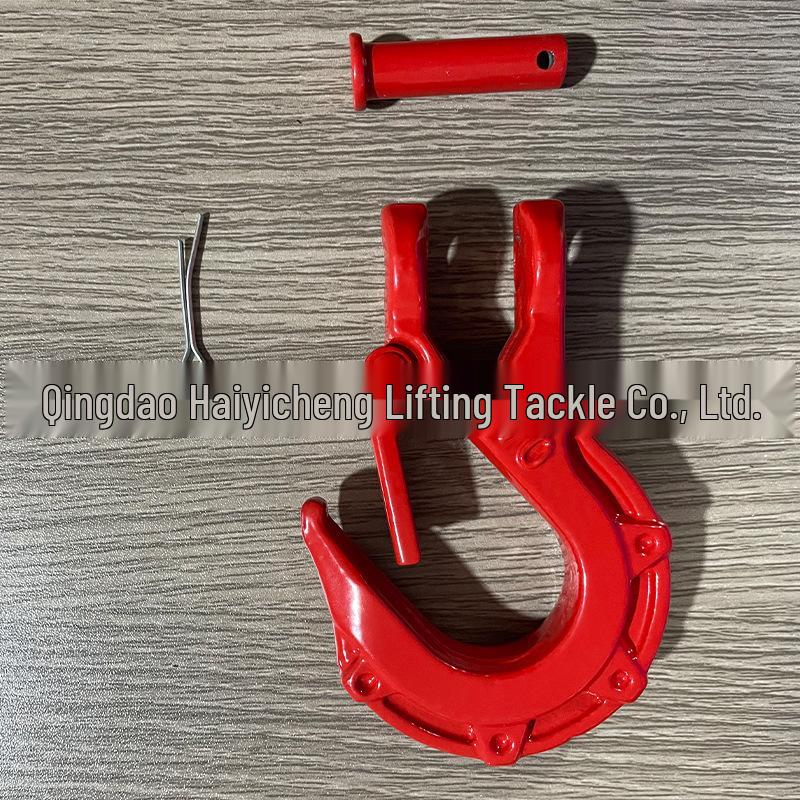 Forged Trailer Hitch Rubber Plug with Shaped Winch Hook & Hex Wrench