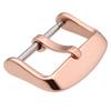 WOCCI 20mm Stainless Steel Polished Pin Buckle Watch Band Replacement Clasp, Rose Gold (Large)