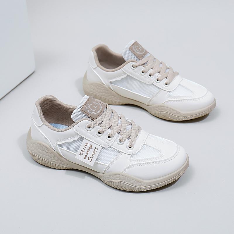 

Повседневные кроссовки на платформе для женщин, нескользящие массивные прогулочные туфли из искусственной кожи на шнуровке, женские летние дышащие спортивные кроссовки с сеткой, теннисные кроссовки 39