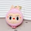 Kawaii Labubu Monster Schlüsselanhänger Spiegel Kamm Anhänger Drei-in-Eins Multifunktionale Schlüsselringe Mädchen Outdoor Tragbare Schlüsselanhänger