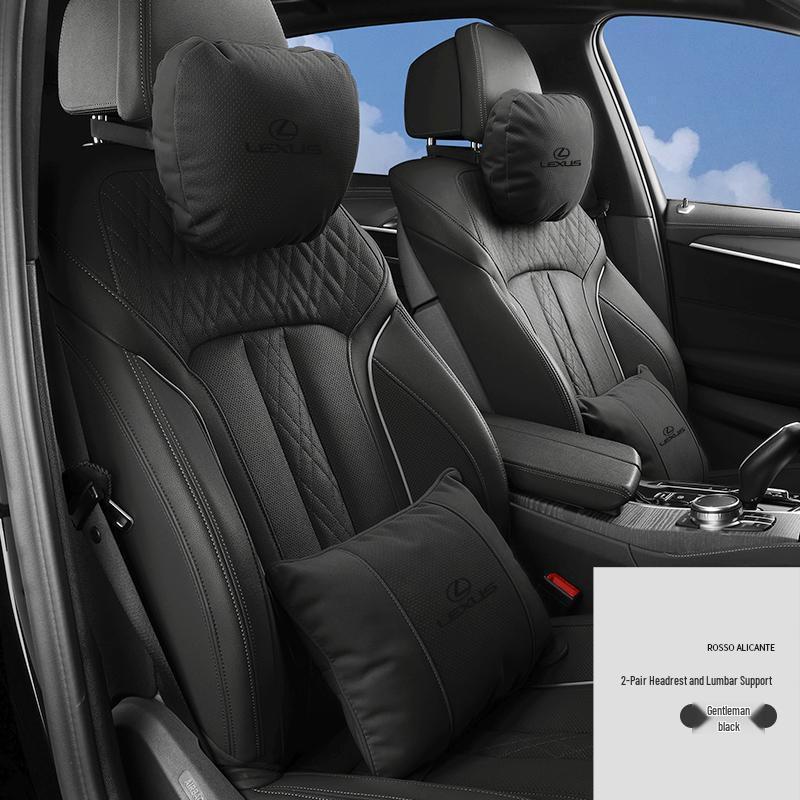 Compatible with Lexus suede seats, headrests, and lumbar supports (ES200, NX260, UX, RX300).