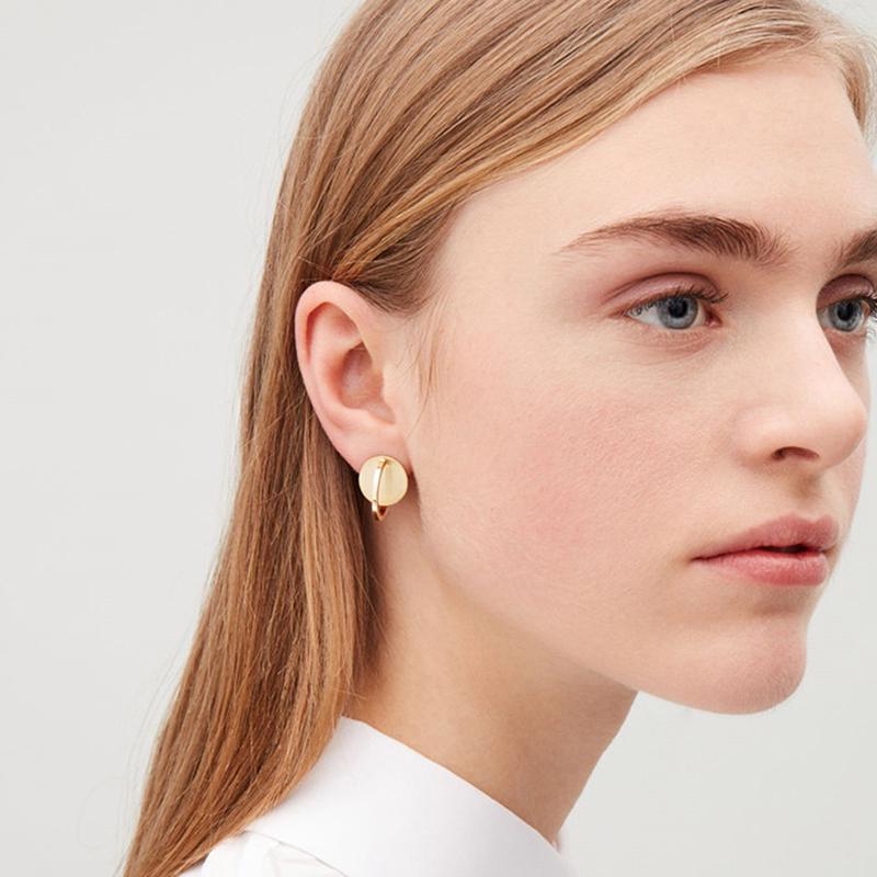 Korean Minimalist Style Ear Accessories All Match Long Earrings For Women Metal