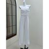 Plus Size Export Three-Dimensional Flower Super Slimming Show Elegant Taste Tube Top Big Brand Sense Jumpsuit