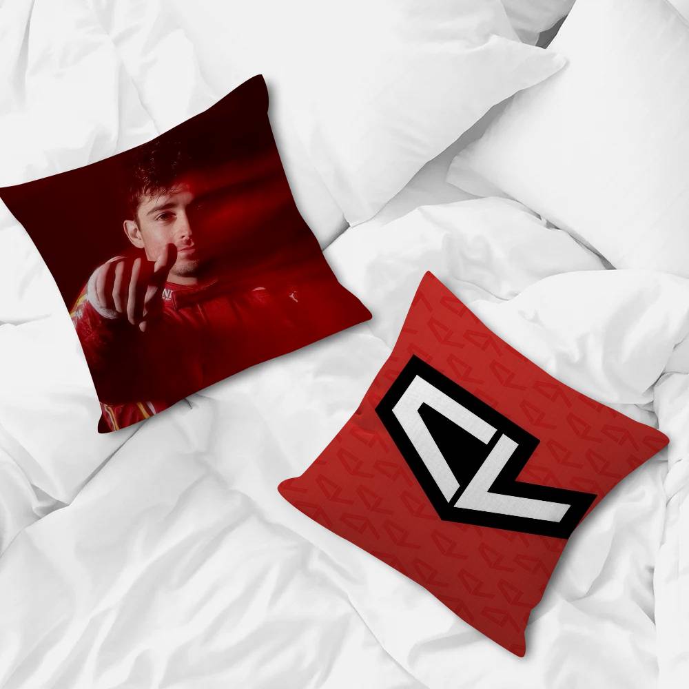 Pillow Covers Cartoon Sofa Decorative Home Doublesided Printing Short Plush Cute Cushion Cover COOL LOGO LLeclerc