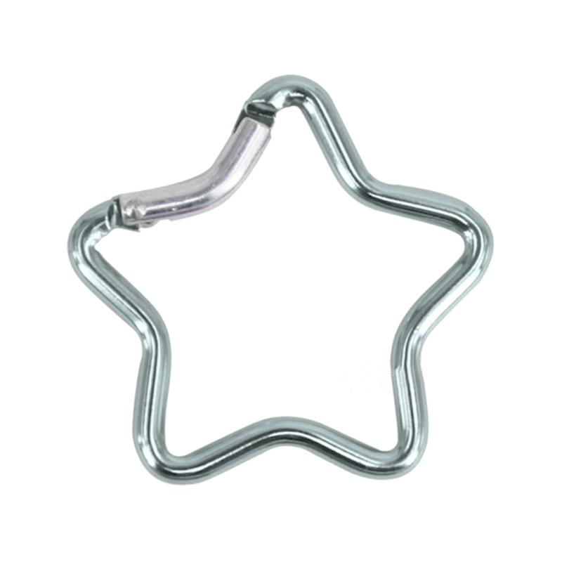 Carabiner Clip Star Shape Climbing Buckle Aluminum Alloy Heavy Duty Keyring Hook for Camping Fishing Hiking Traveling