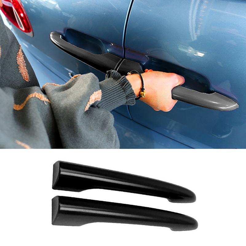 4pcs Side Door Handle Cover Tailgate Trim For Mini Cooper One D S JCW R55 Clubman 4Doors 2007-2014 Grip Bar Anti-scratch Shell