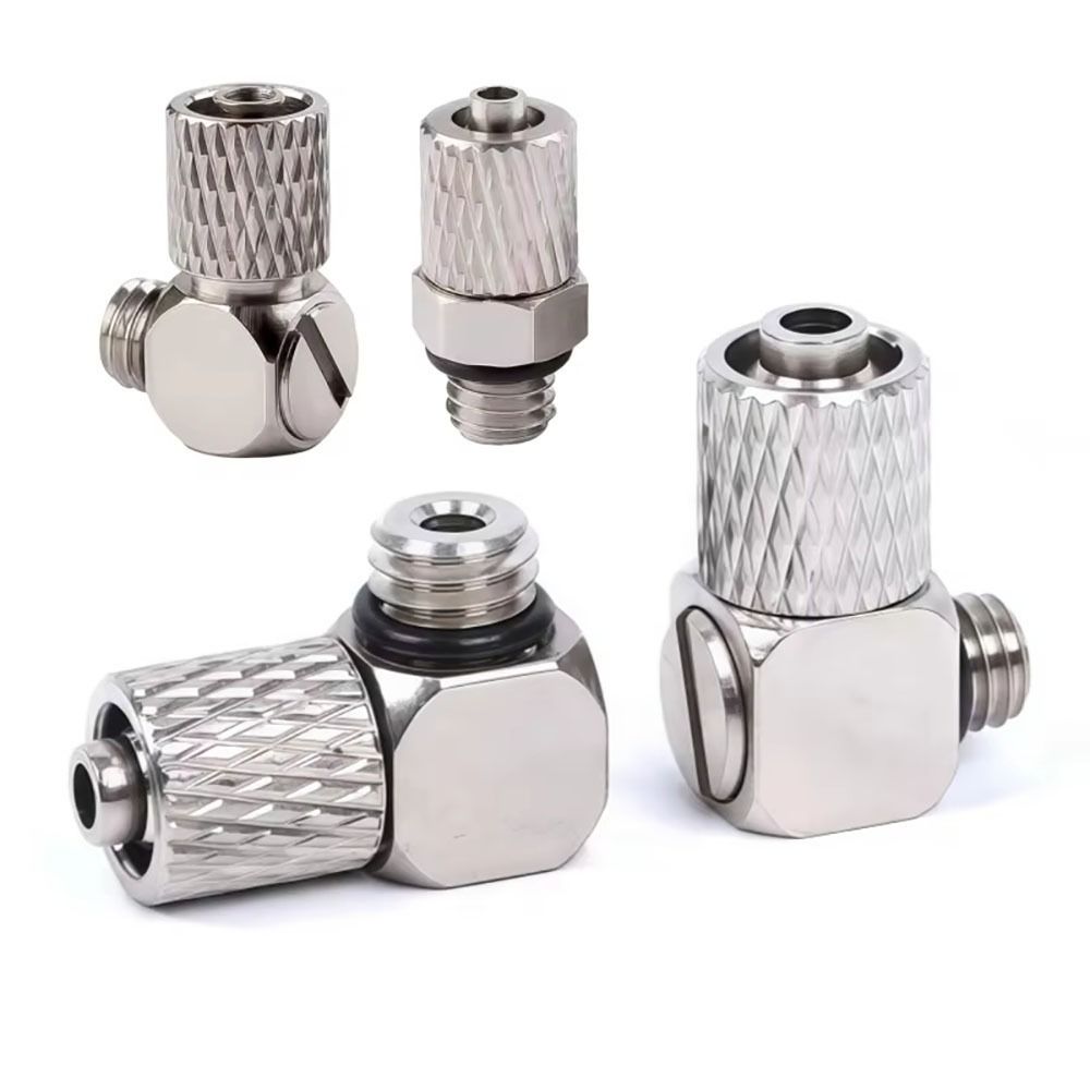 10 Stück 3mm 4mm 6mm Außendurchmesser Luftschlauchverbinder M3 M4 M5 M6 Pneumatikrohrverbinder