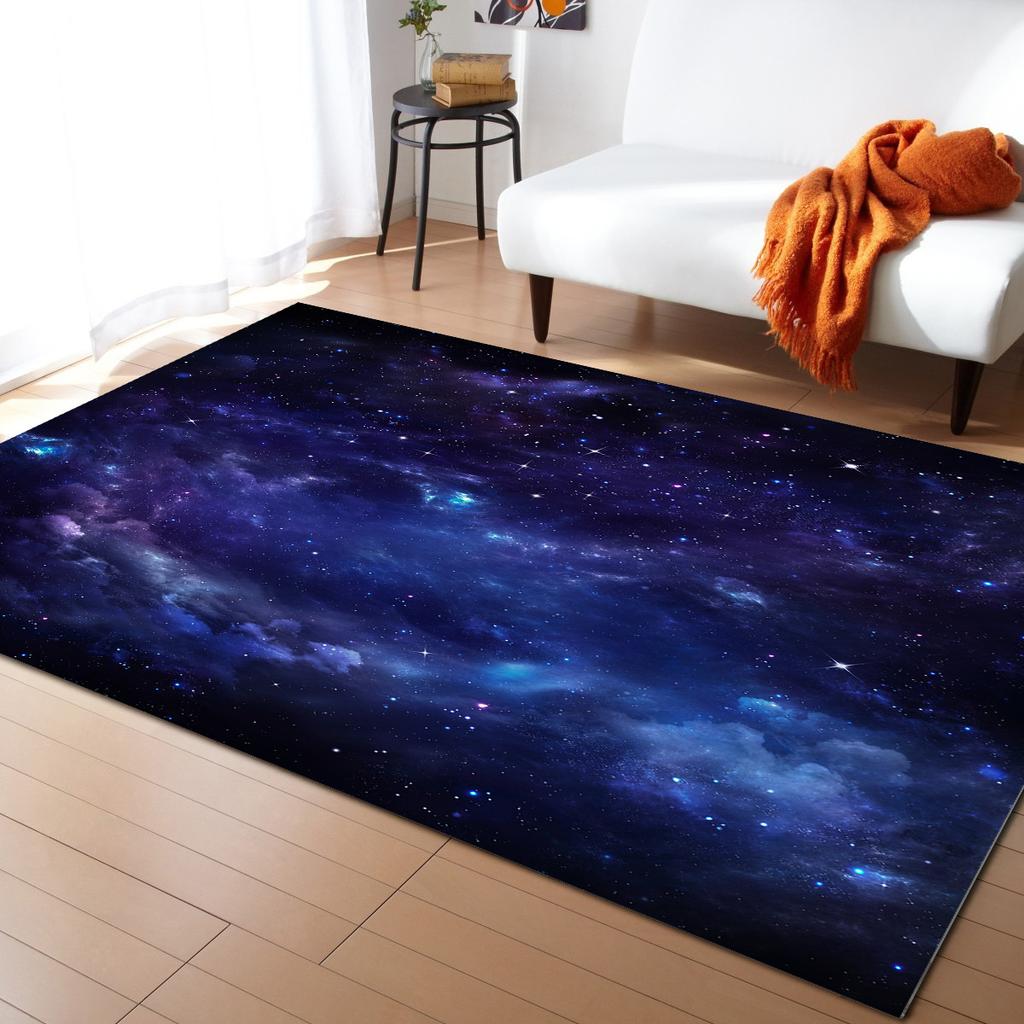 Universe Planet Home Carpet Anti-Slip Washable Large Carpet for Bedroom Living Room Decorative Table Mat