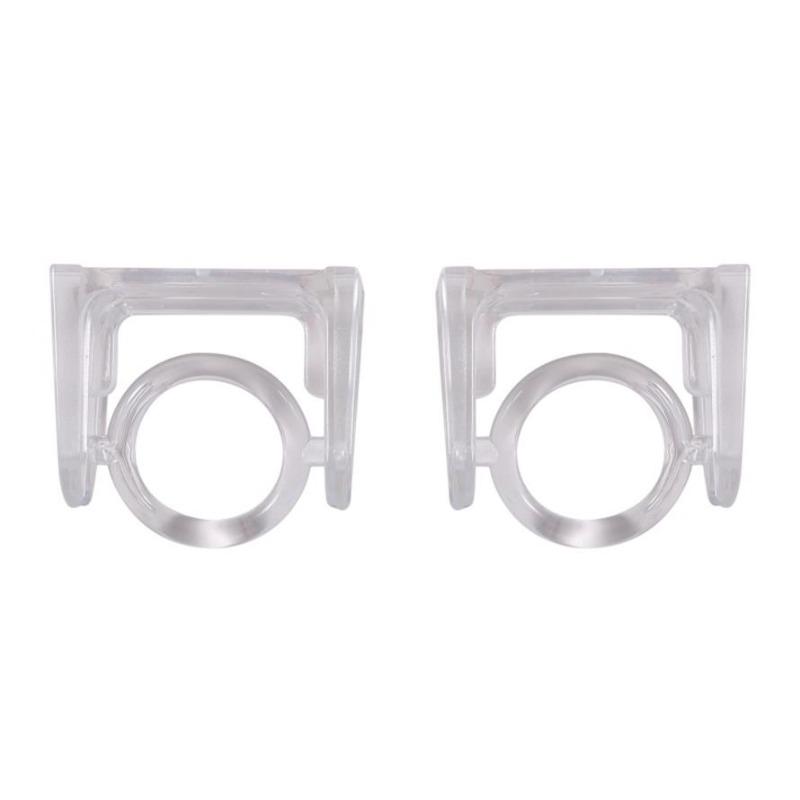 2/4/6/10 STÜCKE Drehbarer Ring Hängend Stanzfrei Duschvorhangstange Feste Halterung Halter