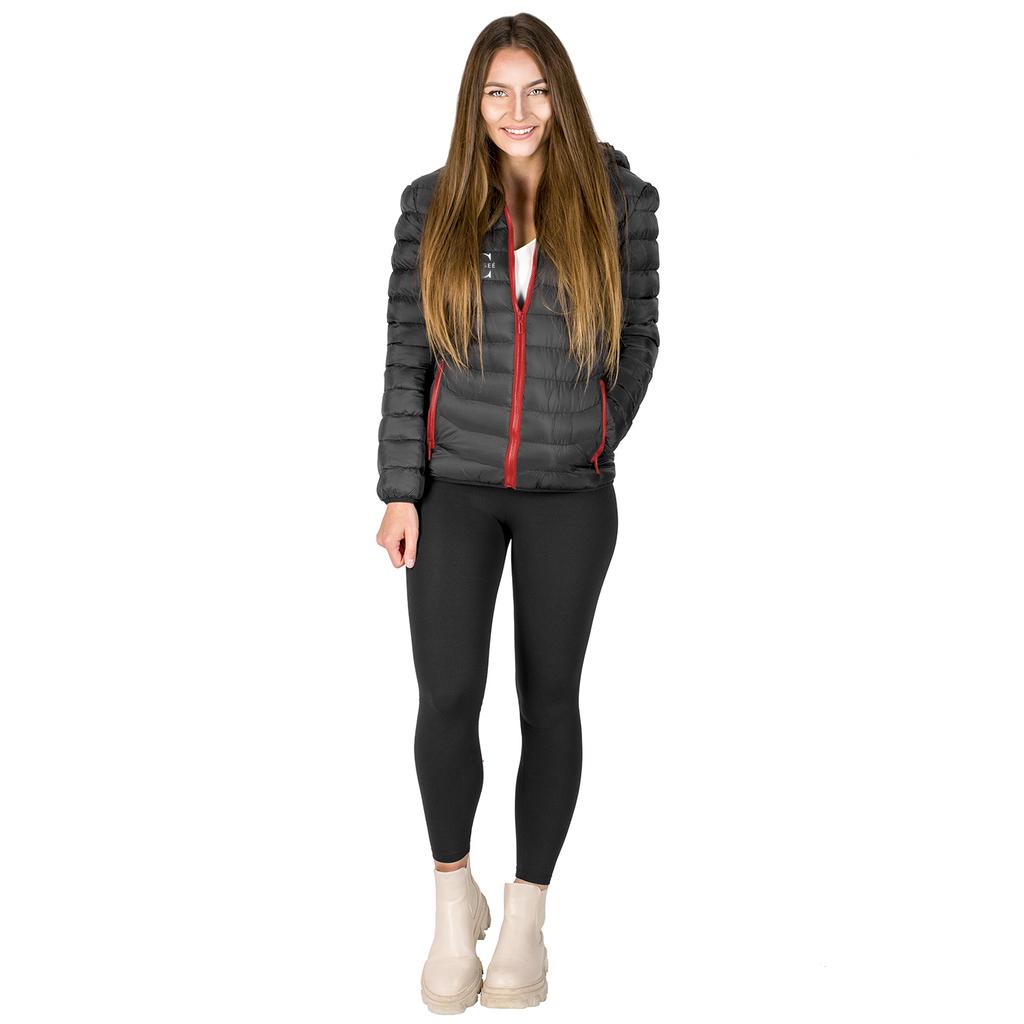 Veste chauffante noir et rouge taille XXL