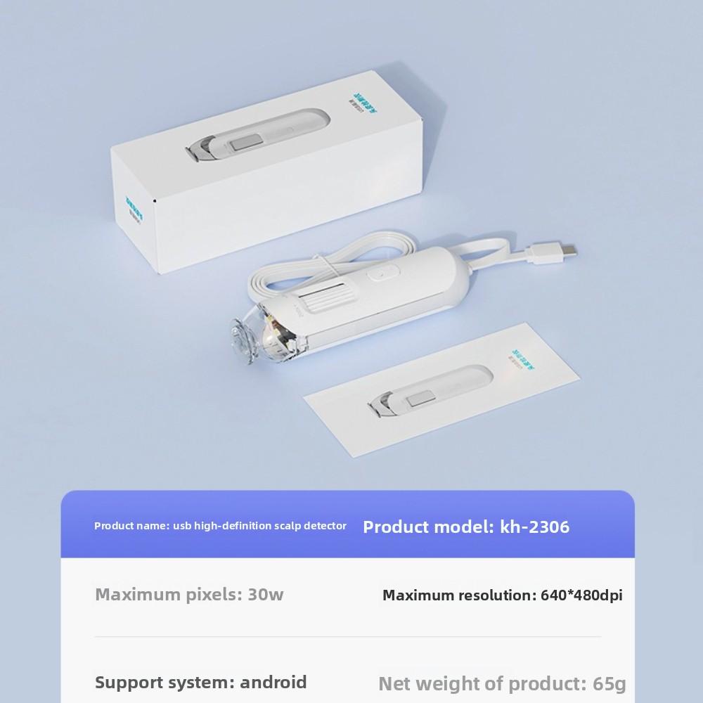 Digitaler Kopfhaut-Analysator 50X-200X Haar-Mikroskop Trichoskop Kopfhaut-Untersuchungswerkzeug USB WiFi Android iOS Foto-Video-Kamera